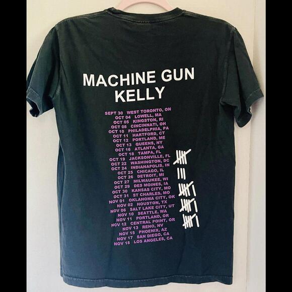 Justin Bieber & Machine Gun Kelly MGK The Big Tour 2019 Size Small TshirtConcert - Picture 2 of 10